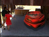 Sandy shows Zwerkin her talking Anti-gravity sleigh named Blaise.  5.1 MB  :30