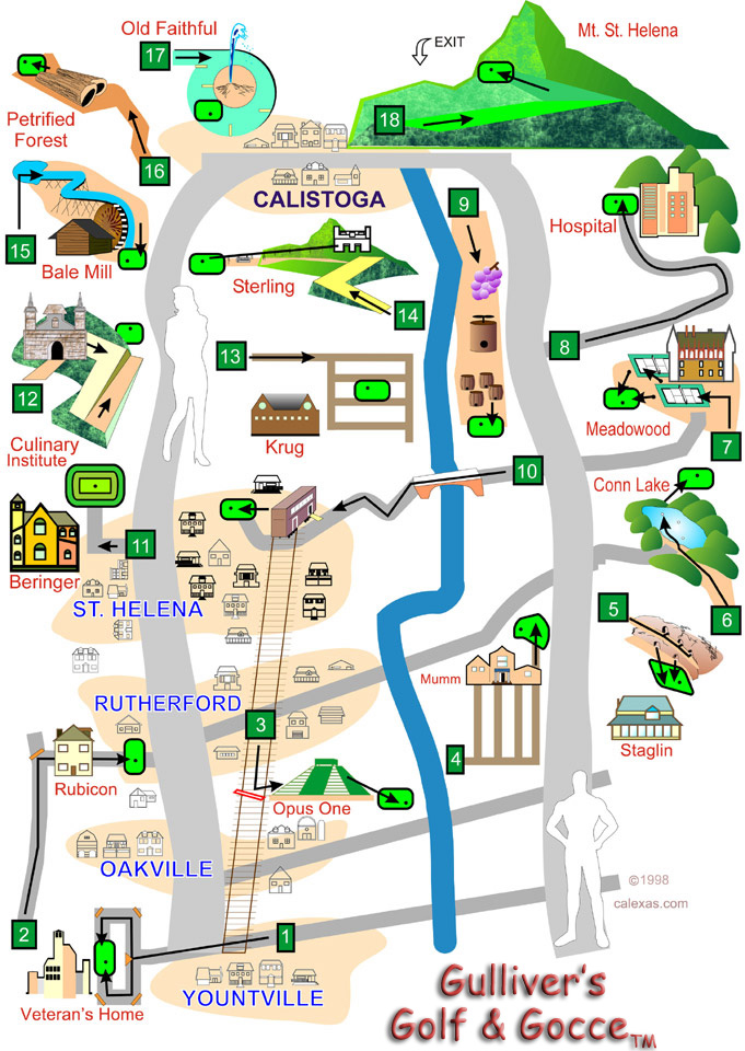 Enjoy the miniature golf map.